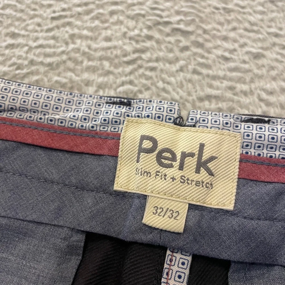 NWT Perk Feel Good Chino Pants Mens 32x31 Navy Slim Fit Stretch